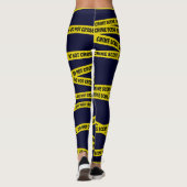 Crime Scene CSI Polizistin Detective Sheriff Leggings (Rückseite)