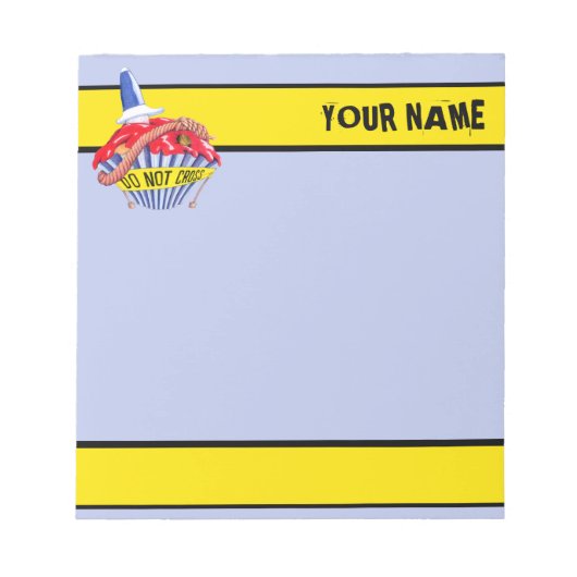Crime Scene Cupcake Small Notepad Notizblock (Vorderseite)
