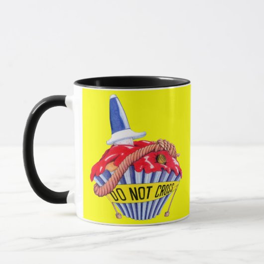 Crime Scene Cupcake Tasse (Links)