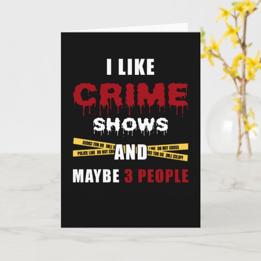 Crime Show Karte (Gelbe Blume)