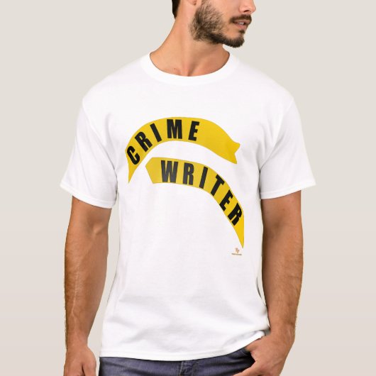 Crime Writer Cheeky Fun Genre Author Design T-Shirt (Vorderseite)