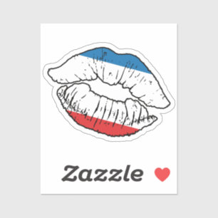 Crimea-Krim-Lipstick-Liebe Aufkleber