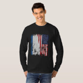 Crimea USA Flag erschüttert - Halbamerikaner T-Shirt (Vorne ganz)