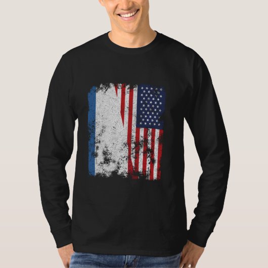 Crimea USA Flag erschüttert - Halbamerikaner T-Shirt (Vorderseite)