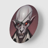Crimewave Nosferatu Runde Wanduhr (Winkel)