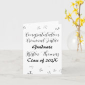 Criminal Justice customcriminal justice graduation Karte (Gelbe Blume)