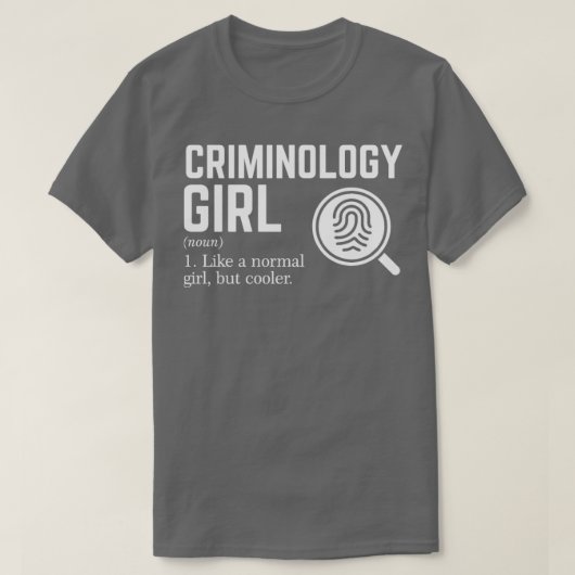 Criminology Girl2 T-Shirt (Design vorne)