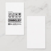 criminology visitenkarte (Vorne/Hinten)