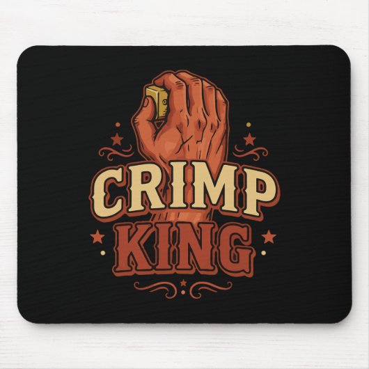 Crimp King Bouldering Kletterfun Mousepad (Vorne)