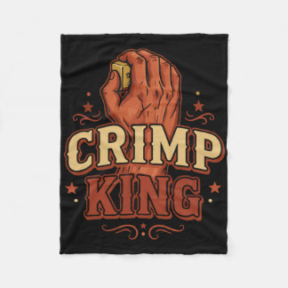 Crimp King Rock Climbing Bouldering Fun  Fleecedecke