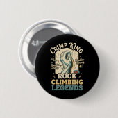Crimp King Rock Climbing Legends Boulder Button (Vorne & Hinten)