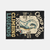 Crimp King Rock Climbing Legends Boulder Fleecedecke (Vorderseite (Horizontal))