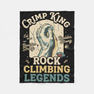 Crimp King Rock Climbing Legends Boulder Fleecedecke