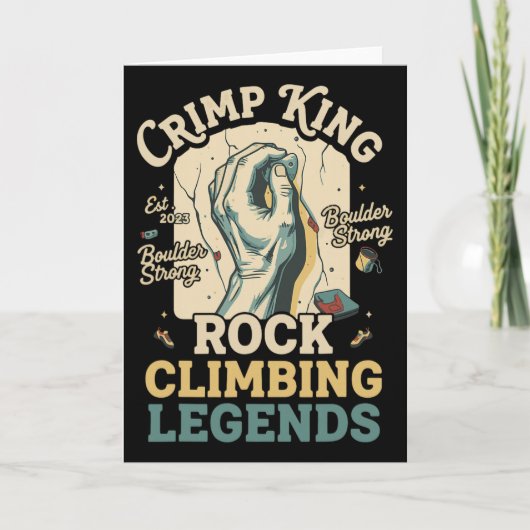 Crimp King Rock Climbing Legends Boulder Karte (Vorderseite)