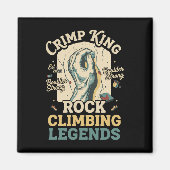 Crimp King Rock Climbing Legends Boulder  Magnet (Vorne)