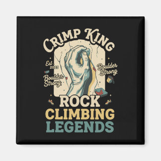 Crimp King Rock Climbing Legends Boulder Magnet