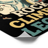 Crimp King Rock Climbing Legends Boulder Poster (Ecke)