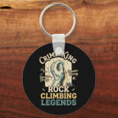 Crimp King Rock Climbing Legends Boulder Schlüsselanhänger (Vorderseite)