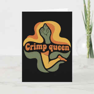 Crimp-Königin Kletter Boulder Rock Climber Karte
