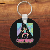Crimp Queen Bouldering Royalty Rock Climbing  Schlüsselanhänger (Vorderseite)