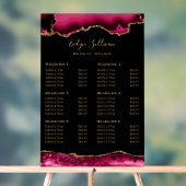 Crimson Agate Preisliste Akryllisches Zeichen Acrylschild (Neutral)