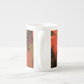 Crimson-Ahorn-Blätter - Personalisiert Porzellantasse (Rückseite)