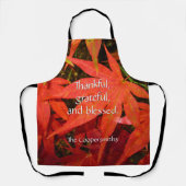 Crimson-Ahorn-Blätter - Personalisiert Schürze (Vorderseite)