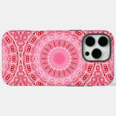 Crimson and Pink Mandala Pattern Case-Mate iPhone Hülle (Rückseite (Horizontal))