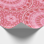 Crimson and Pink Mandala Pattern Geschenkpapier (Ecke)