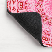 Crimson and Pink Mandala Pattern Mousepad (Ecke)