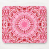 Crimson and Pink Mandala Pattern Mousepad (Vorne)