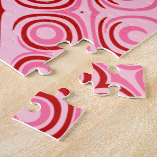 Crimson and Pink Mandala Pattern Puzzle (Seite)