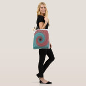 Crimson and Teal Vortex Tasche (Am Model)