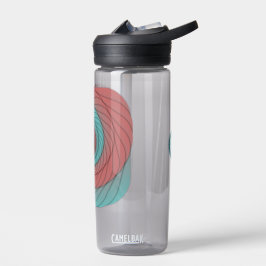 Crimson and Teal Vortex Trinkflasche