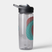 Crimson and Teal Vortex Trinkflasche (Rechts)