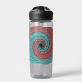 Crimson and Teal Vortex Trinkflasche (Vorderseite)