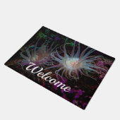 Crimson Anemone Welcome Doormat Fußmatte (Schrägansicht)