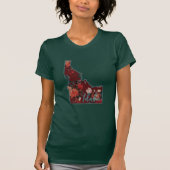 Crimson & Aquamarin Idaho Floral T - Shirt (Vorderseite)
