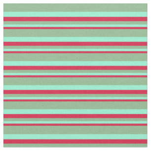 Crimson, Aquamarine & Dark Sea Green Colours Stoff