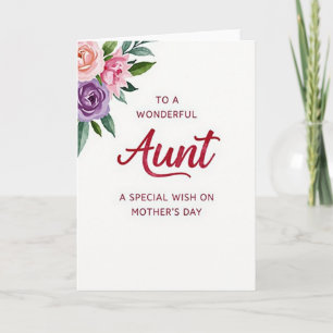 Crimson Aunts Muttertagskarte Karte