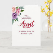 Crimson Aunts Muttertagskarte Karte (Gelbe Blume)