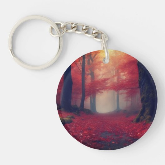 Crimson Autumn Schlüsselanhänger (Vorderseite)