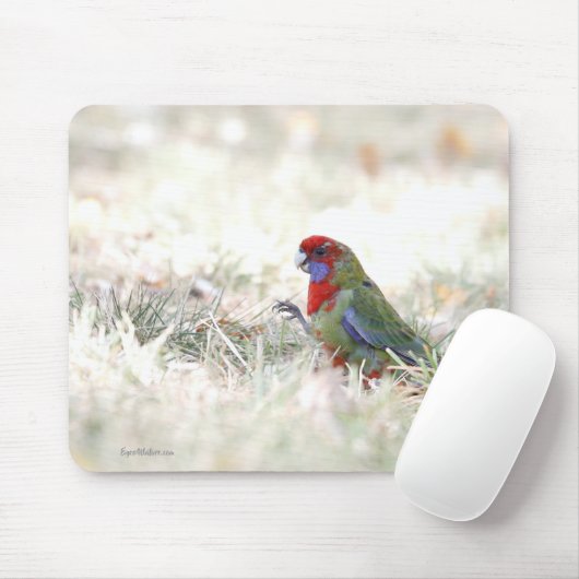 Crimson Beauty Mousepad (Mit Mouse)