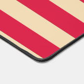 Crimson & Beige Sunburst Desk Mat – Customizable Schreibtischunterlage (Ecke)