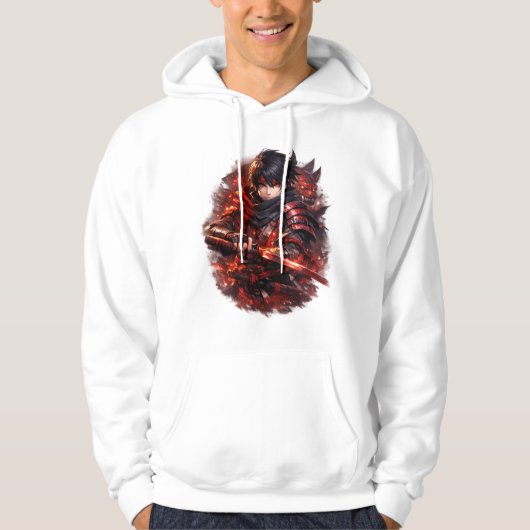 Crimson Blade Samurai Hoodie (Vorderseite)