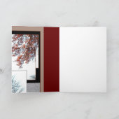 Crimson Blätter Happy Birthday Card Karte (Innenseite)