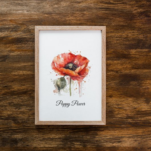 Crimson Bloom, custom Poster