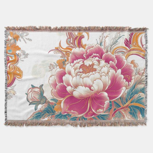 Crimson Bloom Decke (Vorderseite)