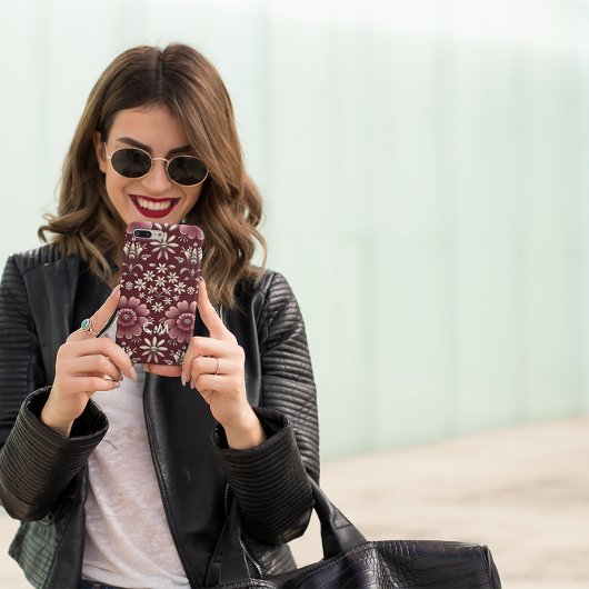 Crimson Bloom Elegance iPhone Hülle