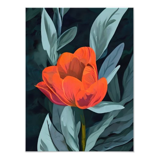 Crimson Bloom Fotodruck (Vorne)